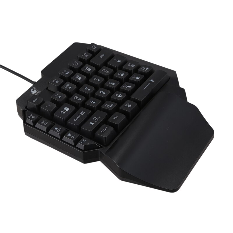 ZIYOU LANG K15 Verdrahtete Einhand Tastatur KüKen Keycap Ausführung und V6 Verdrahtete RGB LED-hintergrundbeleuchtung USB Ergonomische Spielen maus einstellen