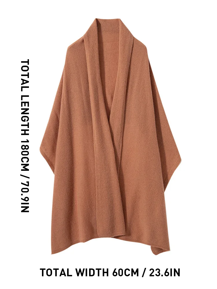 Bufanda de Cachemira de lana para mujer, Pashmina sólida básica, bufandas grandes simples, chal de Cachemira, envolturas exteriores ligeras, Hijab Delgado, Otoño e Invierno