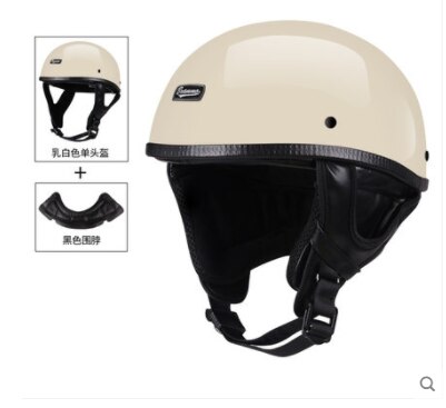 Brammo Moto Rcycle Helm Vintage Pu Leer Half Helm Moto Rbike Helm Moto Casco Bril En Masker: 17
