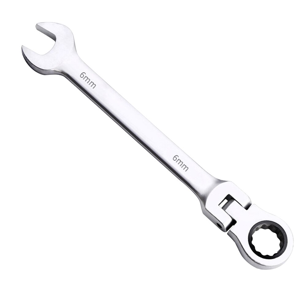 Double End Wrench Tool Set Flexible Head Combination 72 Teeth Quick Ratchet Wrench Dual-use Adjustable Wrench Spanner SheetMetal