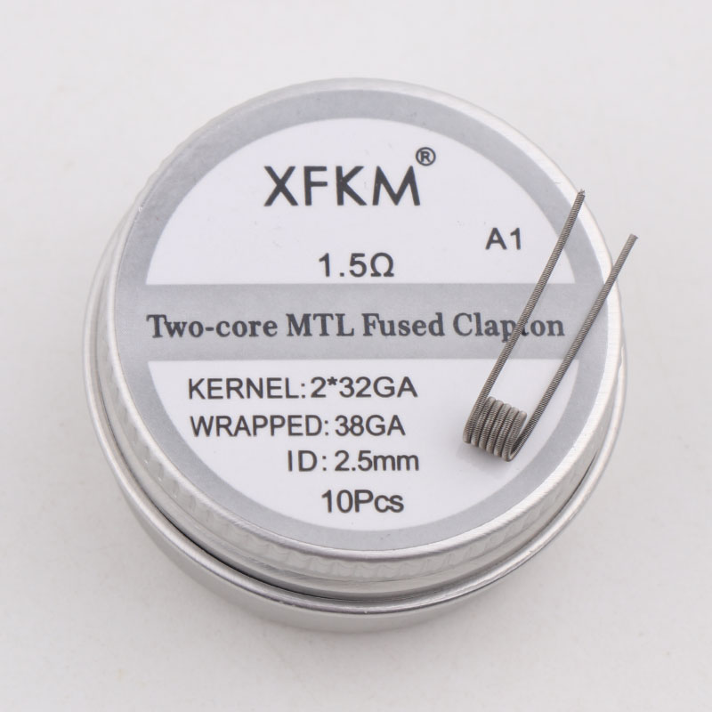 XFKM nuove bobine prefabbricate Superfine MTL fai-da-te Ni80/A1/SS316L clapton fuso premade per atomizzatori manta mtl RTA: Mtl-2-32-38-A1