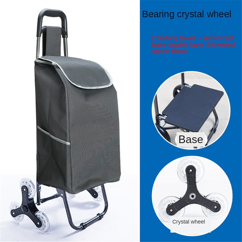 B-LIFE Collapsible Reusable Trolley Shopping Hand Truck Waterproof Foldable Utility Cart With Telescoping Handle and Wheels: Purple