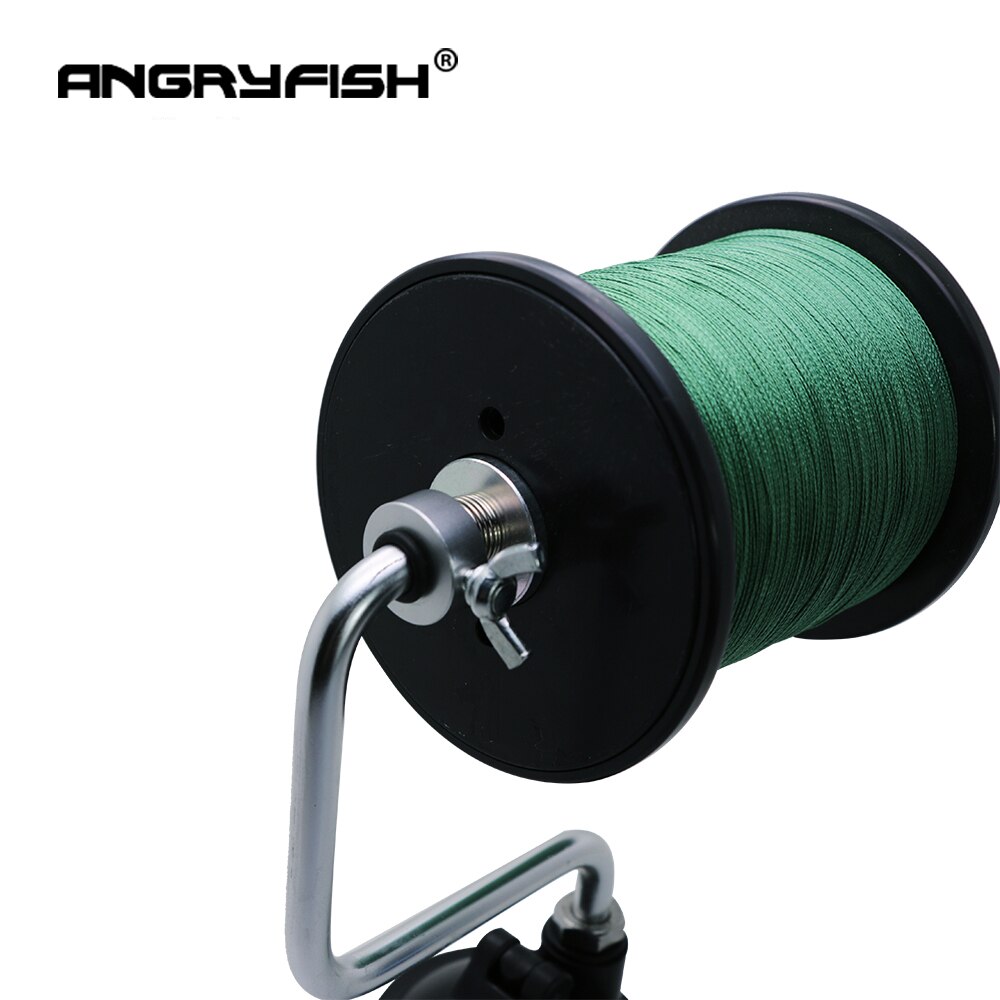 ANGRYFISH Portable Aluminum Fishing Line Winder Reel Spool Spooler System Tackle Tool Suction Cup Sea Carp Fishing Tools