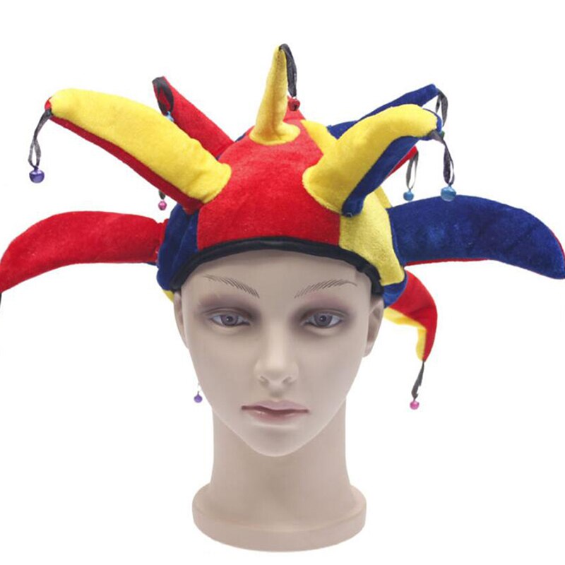 Birthday Party Halloween Christmas Dress Up Clown Headgear Funny Clown Show Performance Props 13 Angle Clown Hats