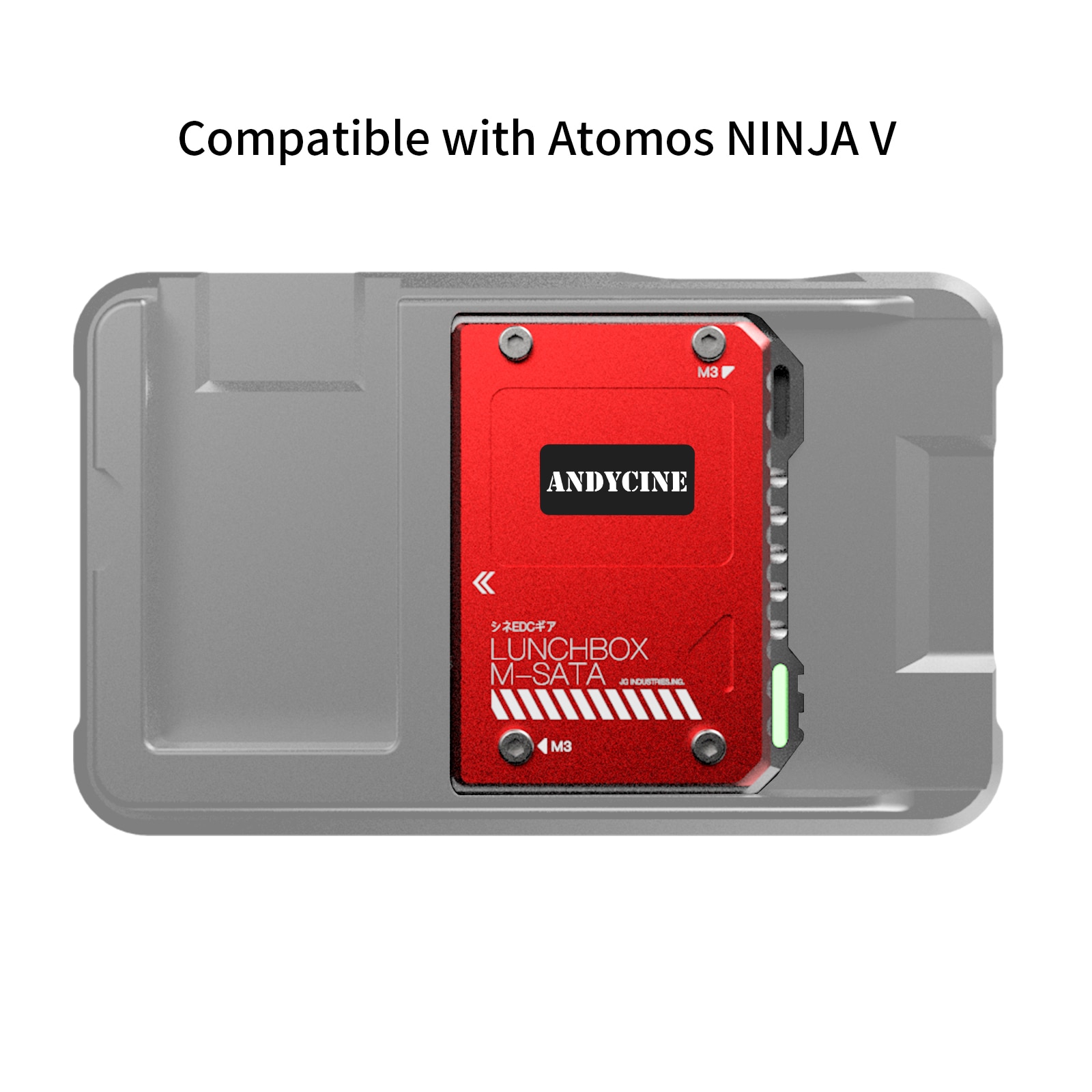 Andycine Lunchbox Warmteafvoer Harde Schijf Behuizing Box Msats Naar Sata Aluminium Voor Atomos Ninja V Ssd Case