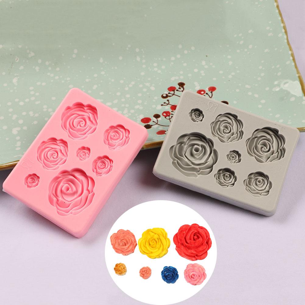Rose Flower Silicone Baking Mold DIY Fondant Cake Chocolate Decorating Tool