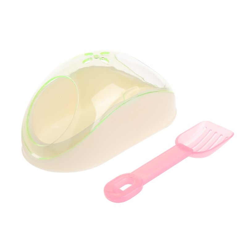 Fournitures de bain pour animaux domestiques, Hamster, souris, Rat, Cage de salle de bain en plastique, toilettes à jouets avec pelle à sable