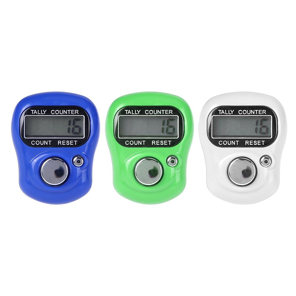 Mini marqueur de point numérique et compteur de doigt de rangée compteur de comptage électronique LCD pour coudre l'outil de tissage à tricoter