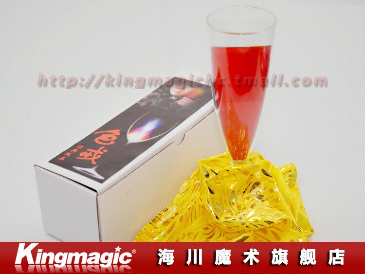 Glas kleur chameleon champagne acryl cup glas kleurverandering podium magic props magic speelgoed magic tricks