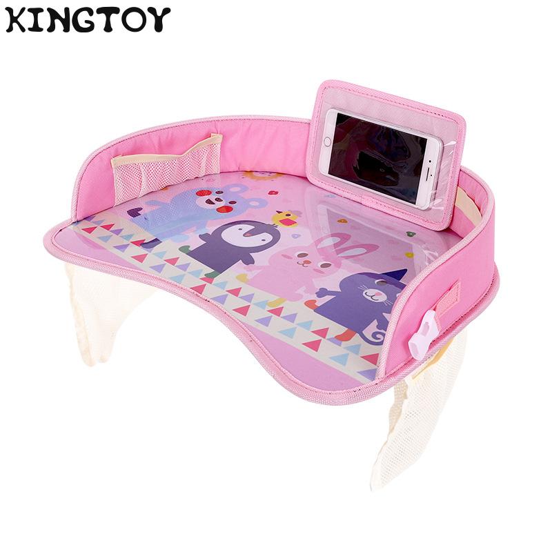Mesa portátil para coche, soporte para cochecito de bebé, escritorio de comida, mesa impermeable, bandeja para asiento de coche, carrito de compras para bebé, cubierta
