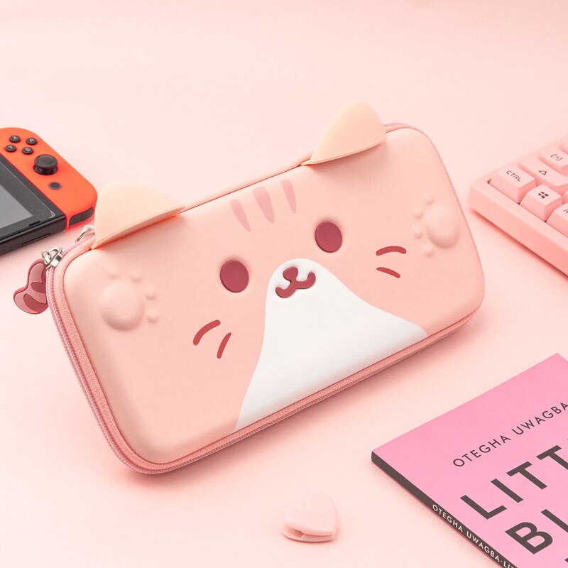 Bolsa de almacenamiento de silicona para Shiba Inu Switch, funda dura de poliuretano resistente al agua, estuche de transporte para NS, accesorios para Nintendo Switch