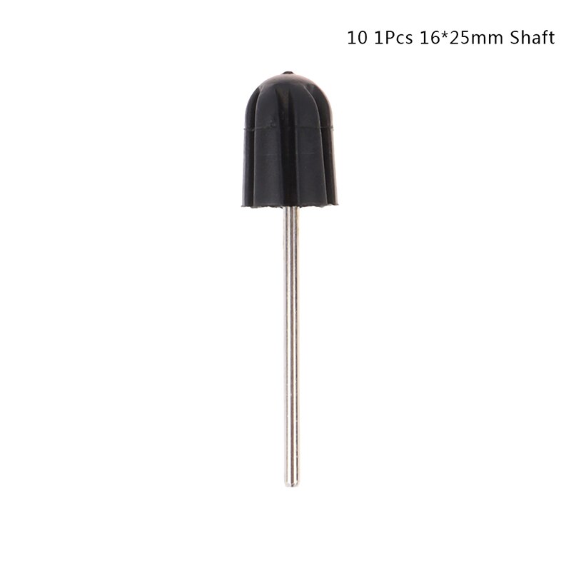 1/5pcs/set Bit Manicure Tool Nail Sanding Caps Rubber Grip Pedicure Polishing Sand Block Electric Drill Accessories: 10