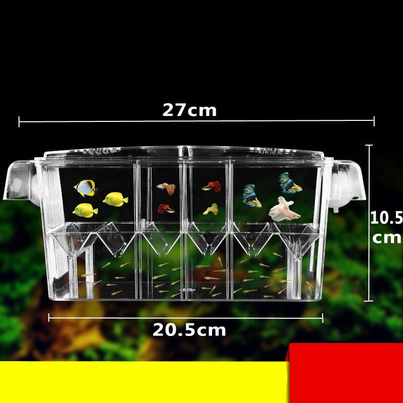 4 zimmer Hohe Klar Fisch Zucht Kasten Acryl Aquarium Züchter Kasten Doppel Guppys Schlüpfen Inkubator Isolation