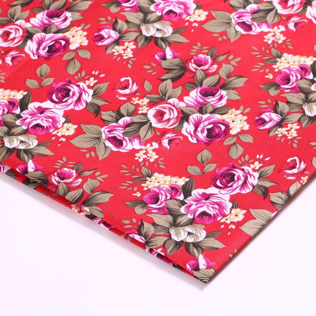 50*140cm Printed Flower 100% Polyester Cotton Fabric Patchwork for Cloth Making Puppet Pillar,c9720: 1045133005