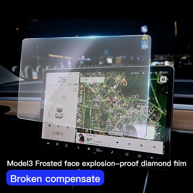 Tempered Glass for Tesla Model 3 Y Center Screen Model 3/Y 15" Touchscreen Protector Film For Tesla Model3 Screen Protecto: Default Title
