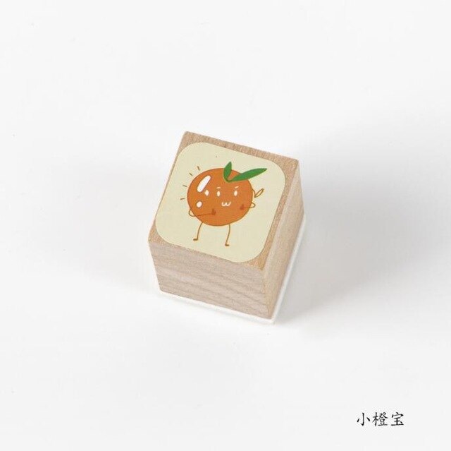 Cute cartoon Fruit series stamp DIY wooden rubber stamps for scrapbooking stationery scrapbooking standard stamp: 8