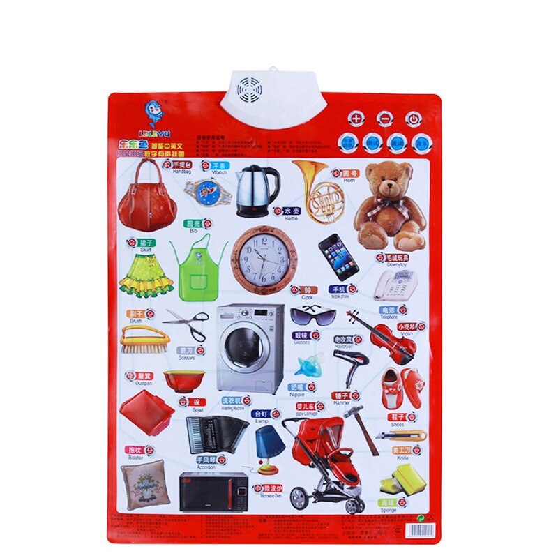 New1 Learning Machine Sound Wall Chart Electronic Alphabet English Preschool Toy Digital Baby Kid Educational Toy