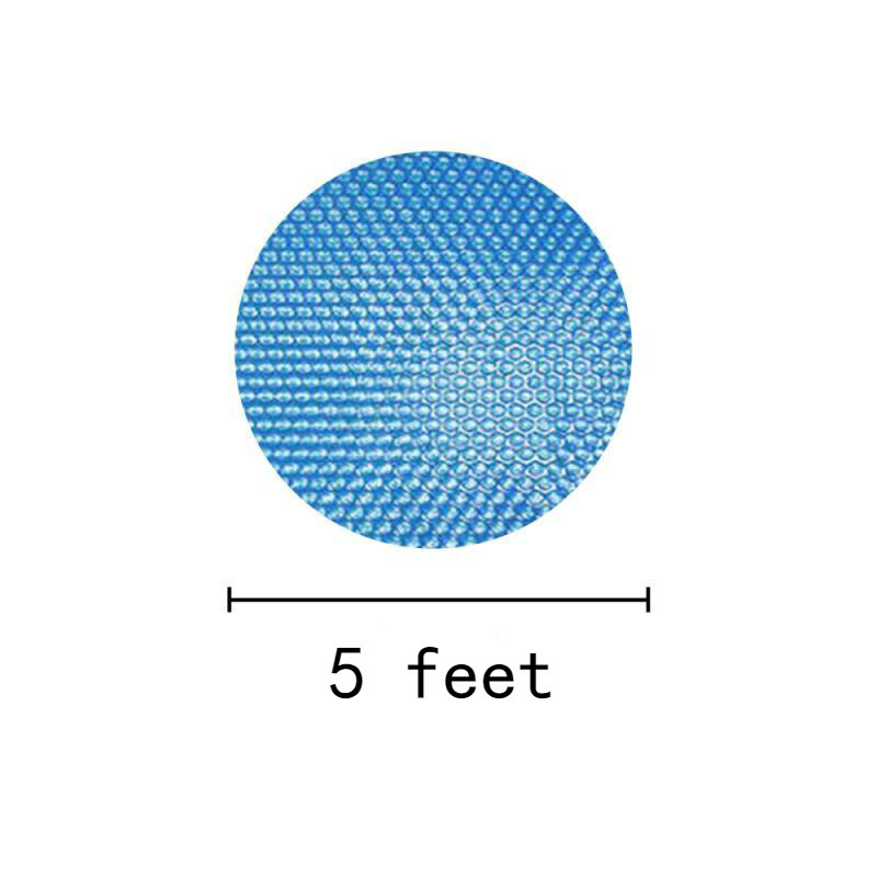 Rectangle/Round floor Pool Cover Swimming Pool heating solar Preservation Cover Outdoor Bubble Blanket Heat Insulation Dustproof: Round 5ft
