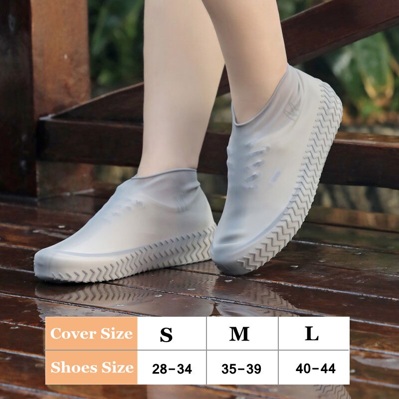 Copriscarpe impermeabili in Silicone copriscarpe antipioggia riutilizzabili protezioni per scarpe Unisex protezioni antiscivolo per stivali da pioggia per la giornata di pioggia