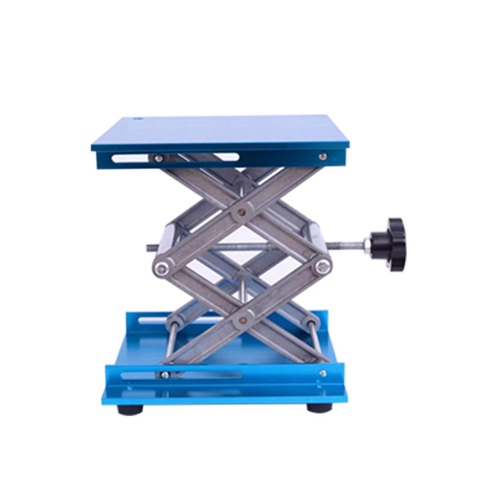 100x100mm Aluminum Lifter Router Plate Table Woodworking Engraving Lab Lifting Stand Rack platform Woodworking Benches Wood Tool