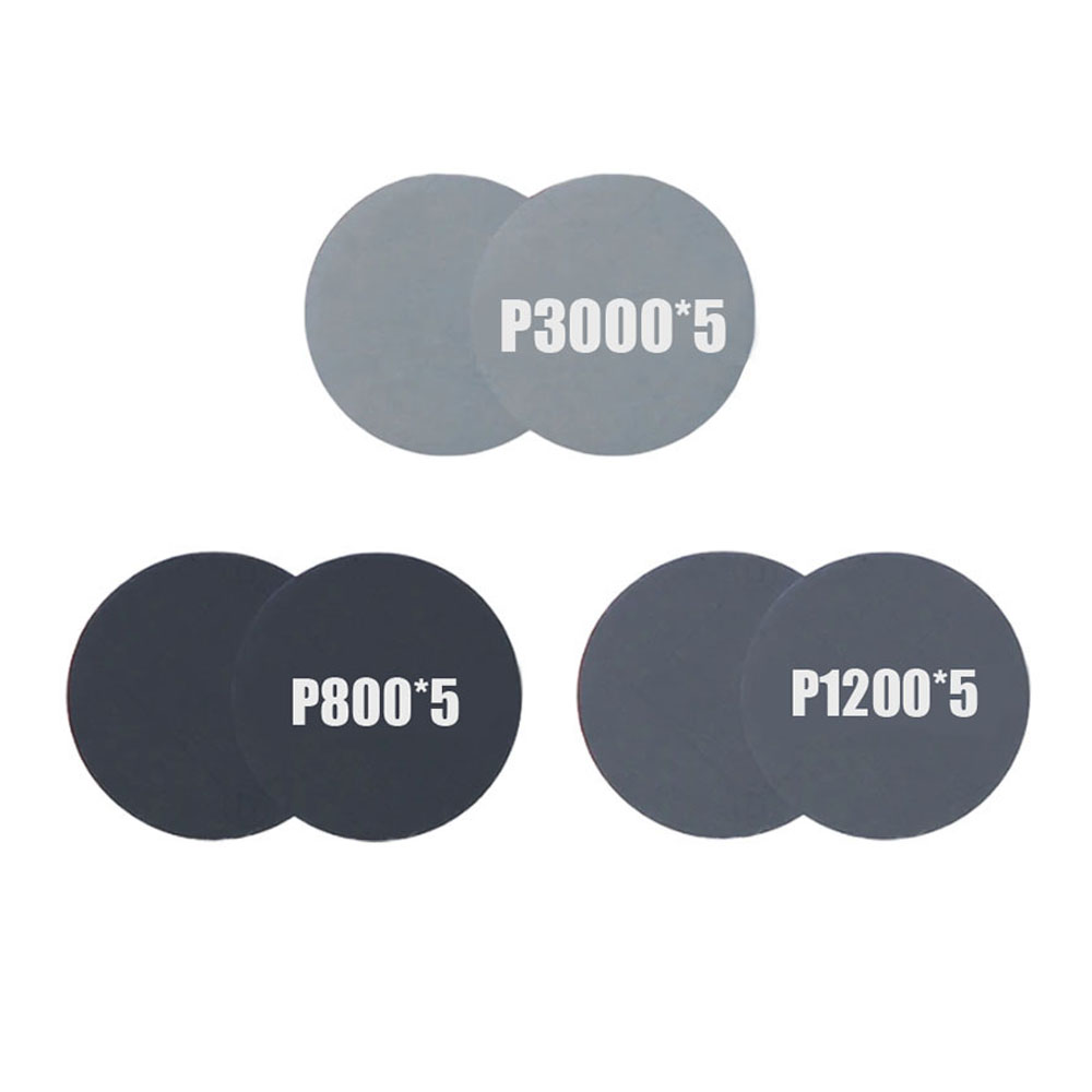 Water Schuurpapier 3 Inch 75 Mm Schuurschijf 800 1000 2000 3000 Grit Droog Polijsten Schuurpapier Schuurmiddelen Voor auto Detaillering: Oranje
