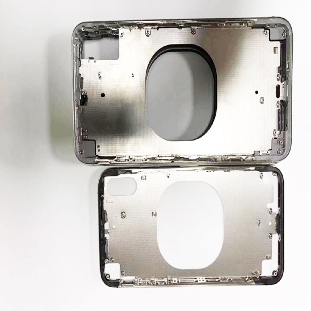 til iphone 8 8 Plus x xr bakhus midtramme ramme chassis med sideknapp nøkkelsett reparasjon erstatning