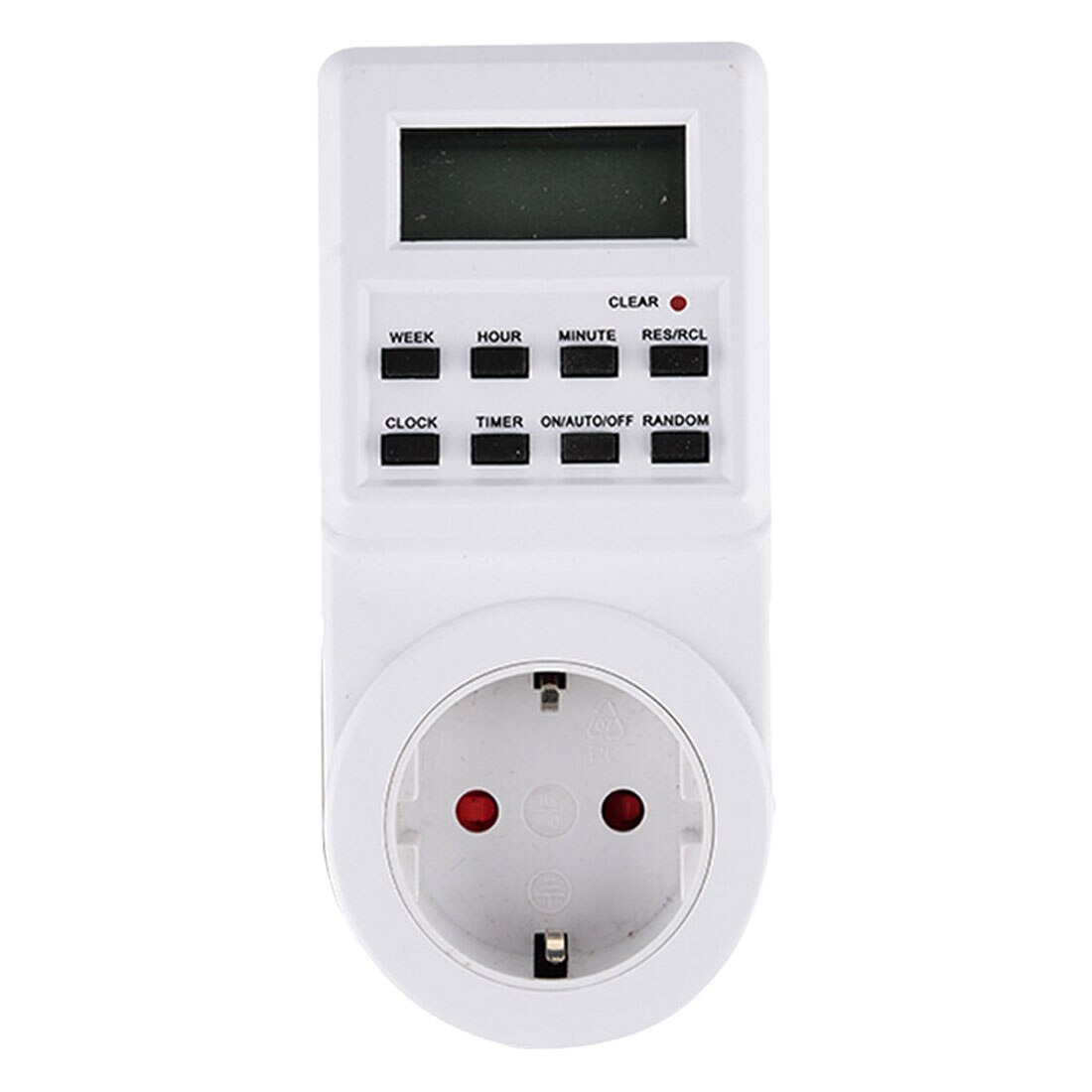 Digital Timer Switch Socket EU/US/UK/AU Plug-in Programmable 7 Day 12/24 Hour Timer Switch Socket for Kitchen Timer Switch