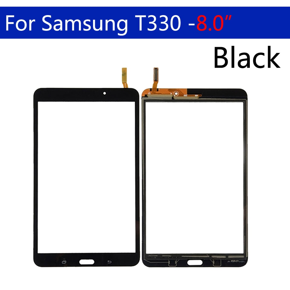 Dla Samsung Galaxy Tab 4 8.0 T331 t335 T330 ekran dotykowy Panel Digitizer szklany obiektyw wyświetlacz LCD Tablet wymiana ekranu dotykowego