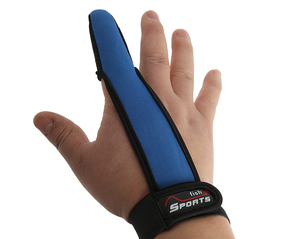 Glace de mer Rock Fly protège-doigts unique gants de pêche pour les pêcheurs un doigt Surfcasting gant antidérapant outils de pêche utiles: Bleu