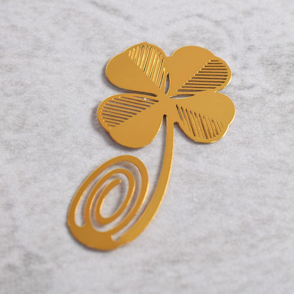 1 Pc Klavertje Vier Lezen Metalen Clip Bookmark Leeswijzer Voor Kids