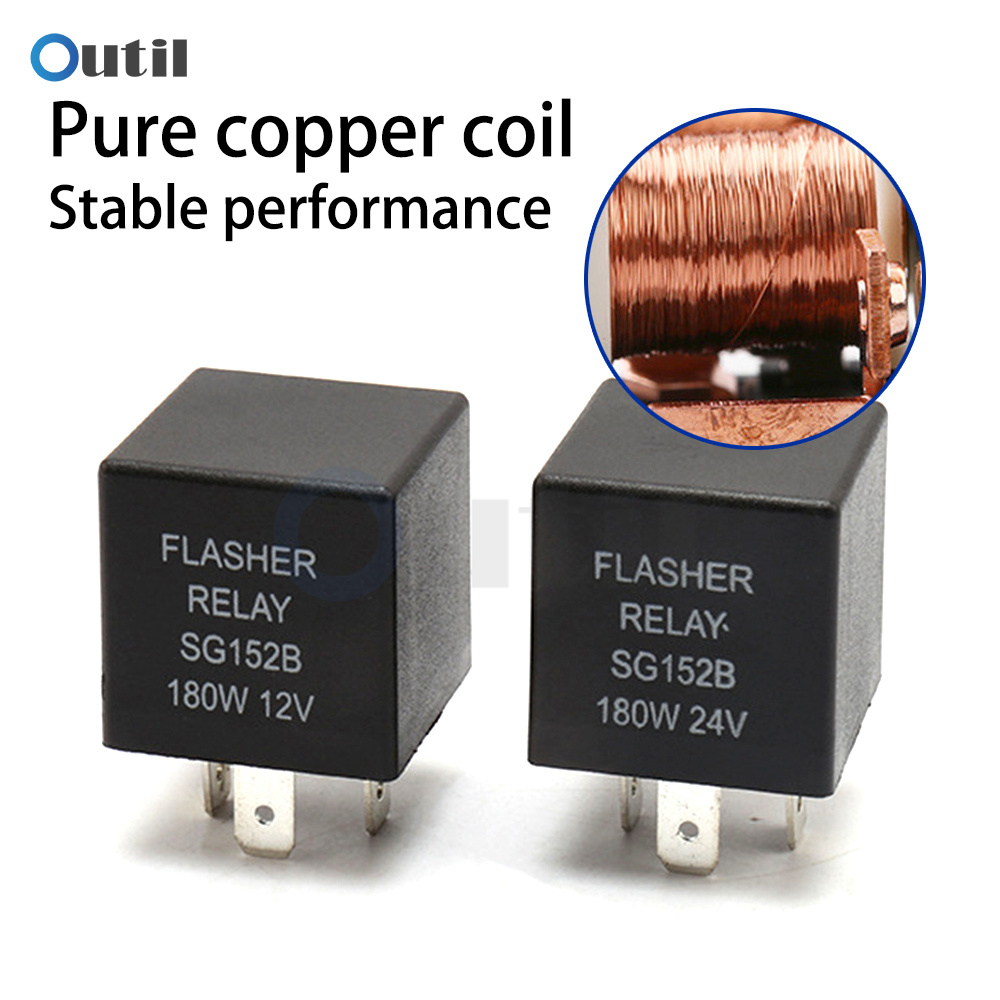 Relè Lampeggiatore Moto 2-Pin - 6V-12V Per Frecce, Colore Blu