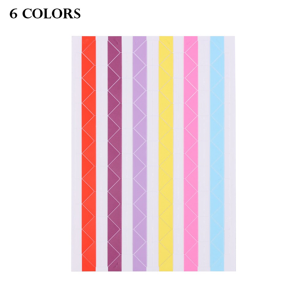 1 blatt DIY Bunte Foto Ecke Schutz Handgemachte Bild Rahmen Scrapbooking Handwerk Album Dekoration PVC Aufkleber: 6 Farben