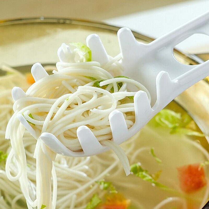 1PC Good Grips Kitchen Spaghetti Server Pasta Fork Plastic Noodle Pasta Spoon
