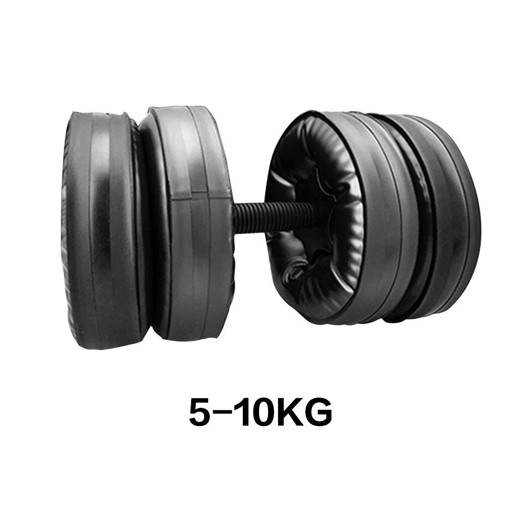 5-25kg Portable Training Arm Muscle Fitness Dumbbell Anti Impact Water Filled Adjustable Dumbbells: Brown