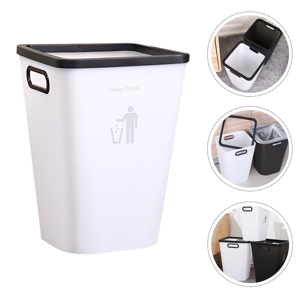 Household Trash Can Office Garbage Can Practical Waste Container Garbage Bin