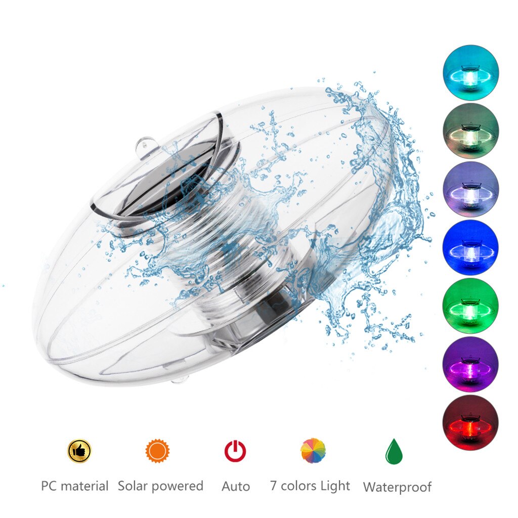 Floating Underwater LED Disco Light Glow Show Swimming Pool Pond Tub Spa Lamp Waterproof Outdoor Party Decorations#30