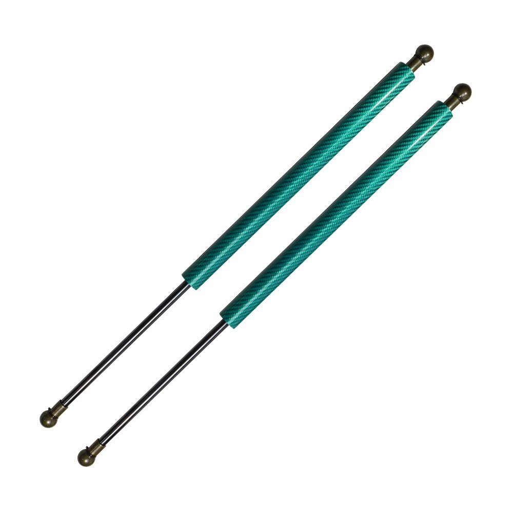 for Toyota Passo for Perodua Myvi 2004 Front Bonnet Hood Modify Gas Struts Carbon Fiber Spring Damper Lift Support Absorber: Carbon Fiber green