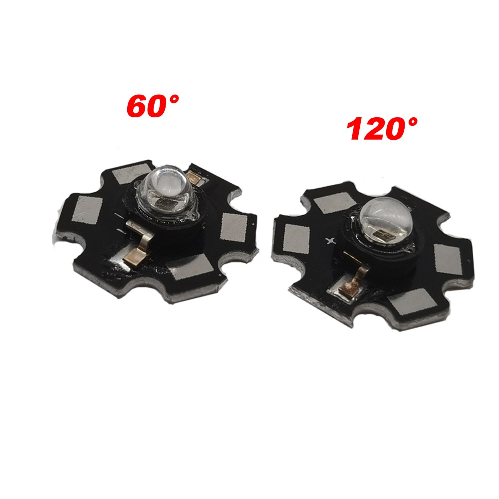 5pcs 3W Infrared IR High Power LEDs Emitter CCTV Camera IR Diode for Security Black LEDs 850nm 940nm 3W 700mA