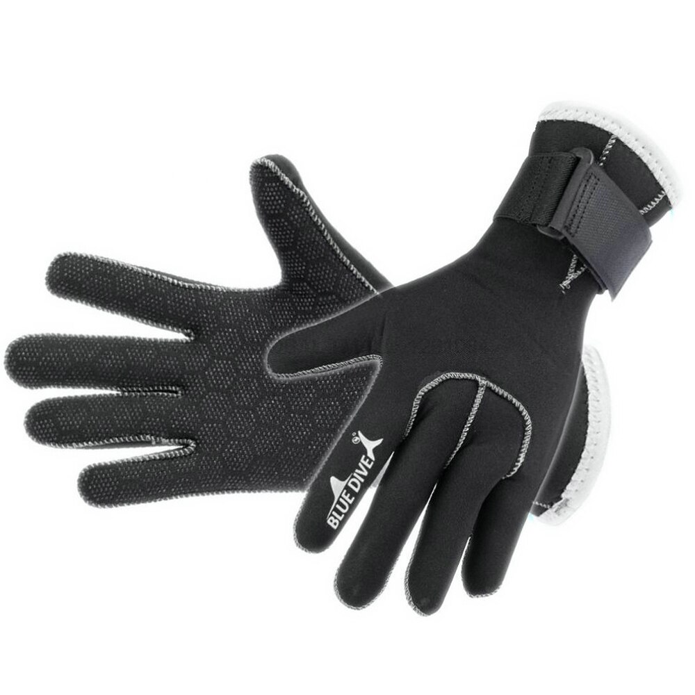 Diving gloves swimming glove for winter outdoor swimming amateur 3mm thickness Neoprene Keep warm non-waterproof glove Blue Dive