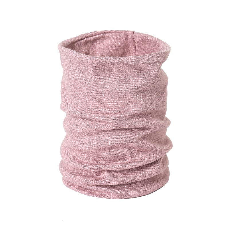 Winter Ring Nacken Schal Frauen Feste Kaschmir Snood Nacken Schals Baumwolle Ich bin Freien Warme Runde Schals für Männer Maske Thermische unisex: Rosa