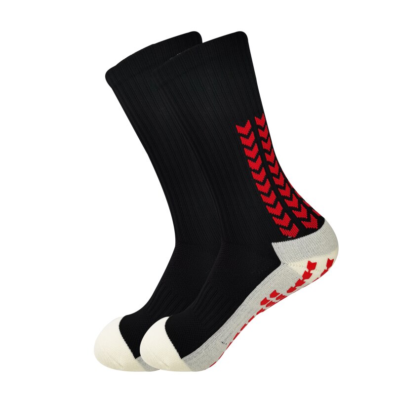 Calcetines de fútbol para hombre y mujer, medias deportivas antideslizantes con fondo de silicona, medias de agarre para baloncesto: Beige