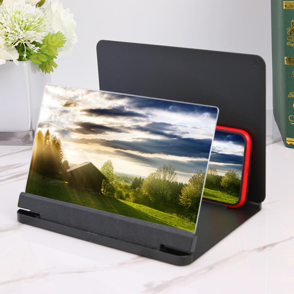 9.8 inch Phone Screen Magnifier 3D HD Video Amplifier Foldable Bracket