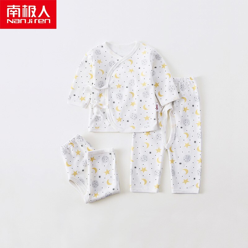 Nanjiren Pasgeboren Baby Pyjama Pak Kleding Warm Katoen Monnik Kleding 0 Punten Maart Baby Ondergoed Pak: N367T822132610 / 52cm