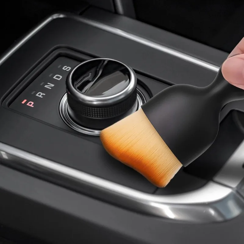 Auto-interieur Reinigingsborstel Conditioner Luchtuitlaat Zachte vacht Schone borstels met schelpen Spleet Stofverwijdering Detailleringsborstel Gereedschap