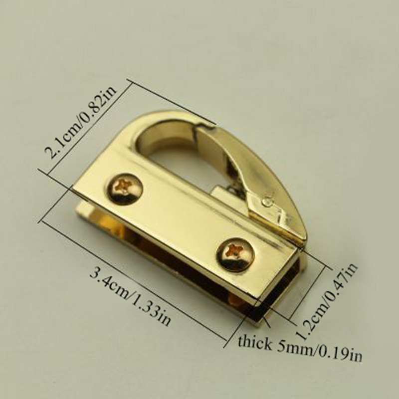 2Pcs Tas Handvat Connector Metalen Hardware Gesp Voor Diy Handtas Bag Purse Accessoires Zwart Goud Zilver Tas gesp