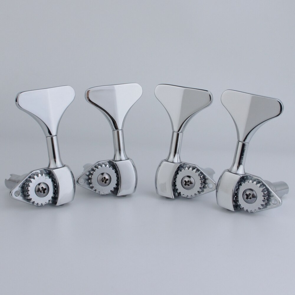 Bass Tuners 1:20 Verhouding Gitaar Machine Chrome Heads Gitaar Tuning Key Pinnen Open Gear: 2R2L