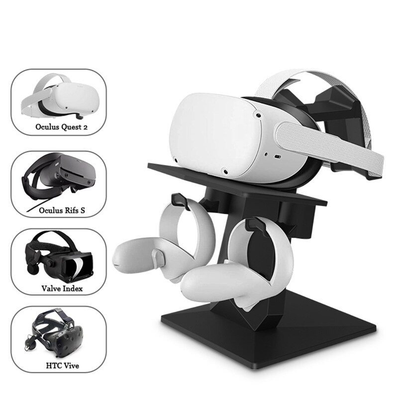 XX9A Universal VR Stand Headset Storage Bracket Controller Organizer Virtual Reality Display Holder for Oculus Quest/Q2/Rift