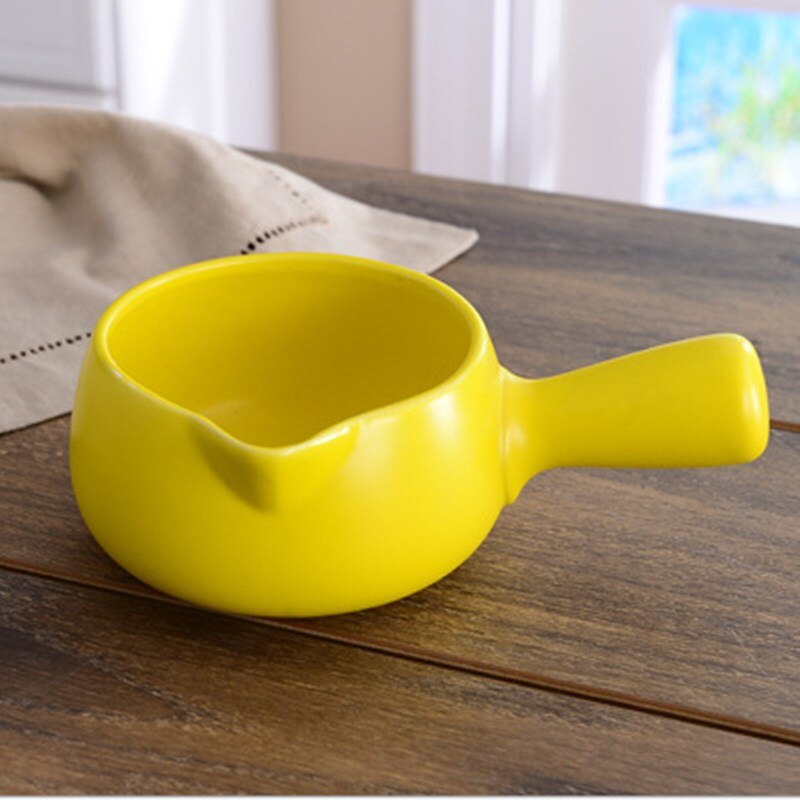 Koreaanse Braadpan Melk Pot Soep Pot Keramische Pot Baby Baby Voedingssupplement Melk Pap Keuken Benodigdheden: 700ml / YELLOW