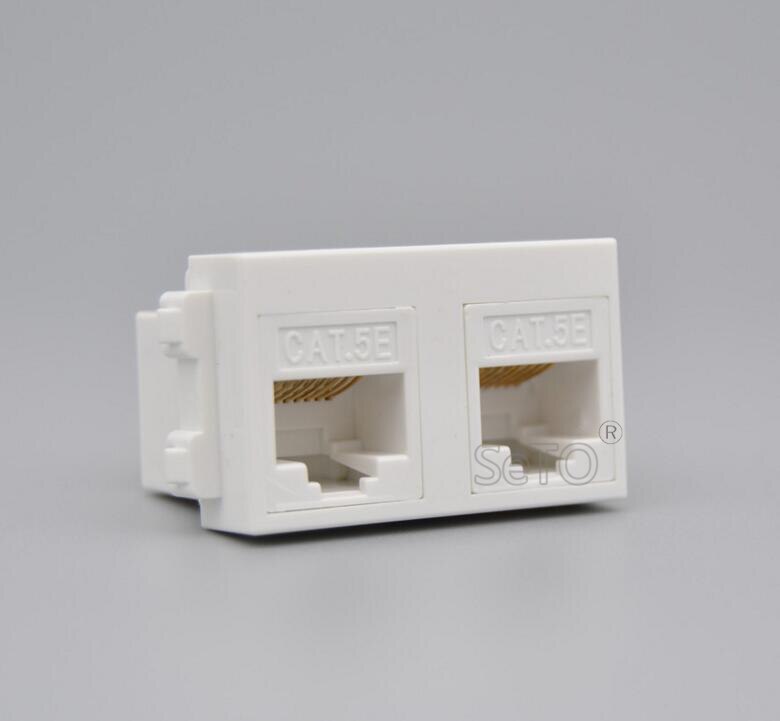 Keystone Rj45 Double SeTo 128 Type Double RJ45 Cat5e Netwerk Module Net... – Vicedeal