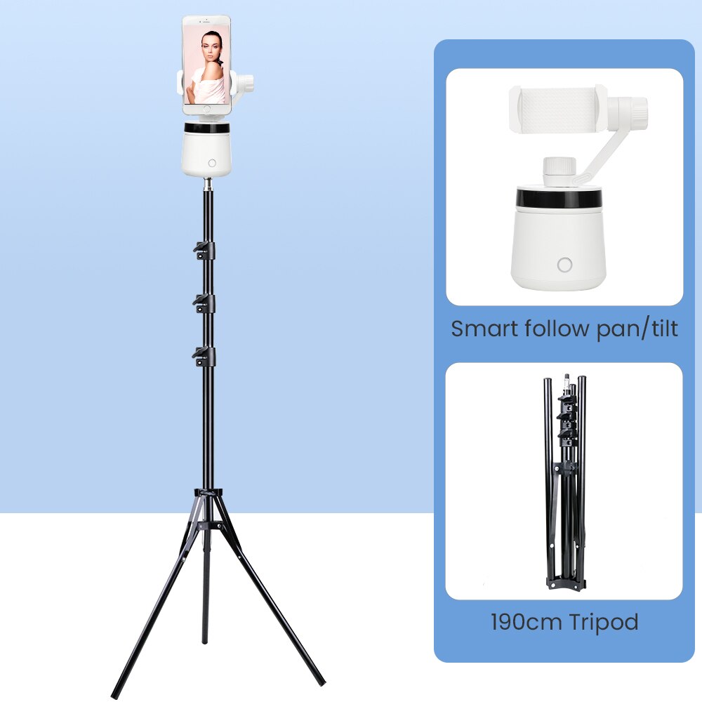 360° Face Tracking Gimbal Stabilizer - Smartphone Holder with Tripod - Bluetooth Remote Control - 1500mAh Battery: Type 4